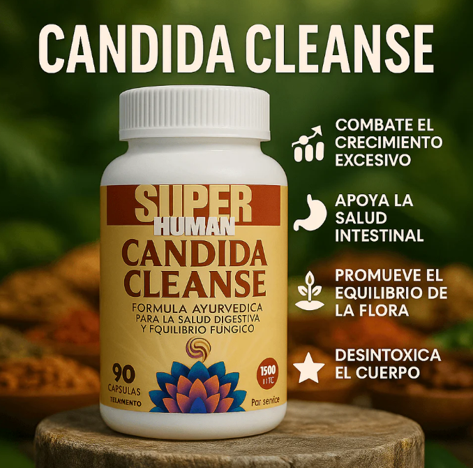 Cándida Cleanse - Fórmula Ayurvédica para la Salud Digestiva y Equilibrio Fúngico (90 Cápsulas)