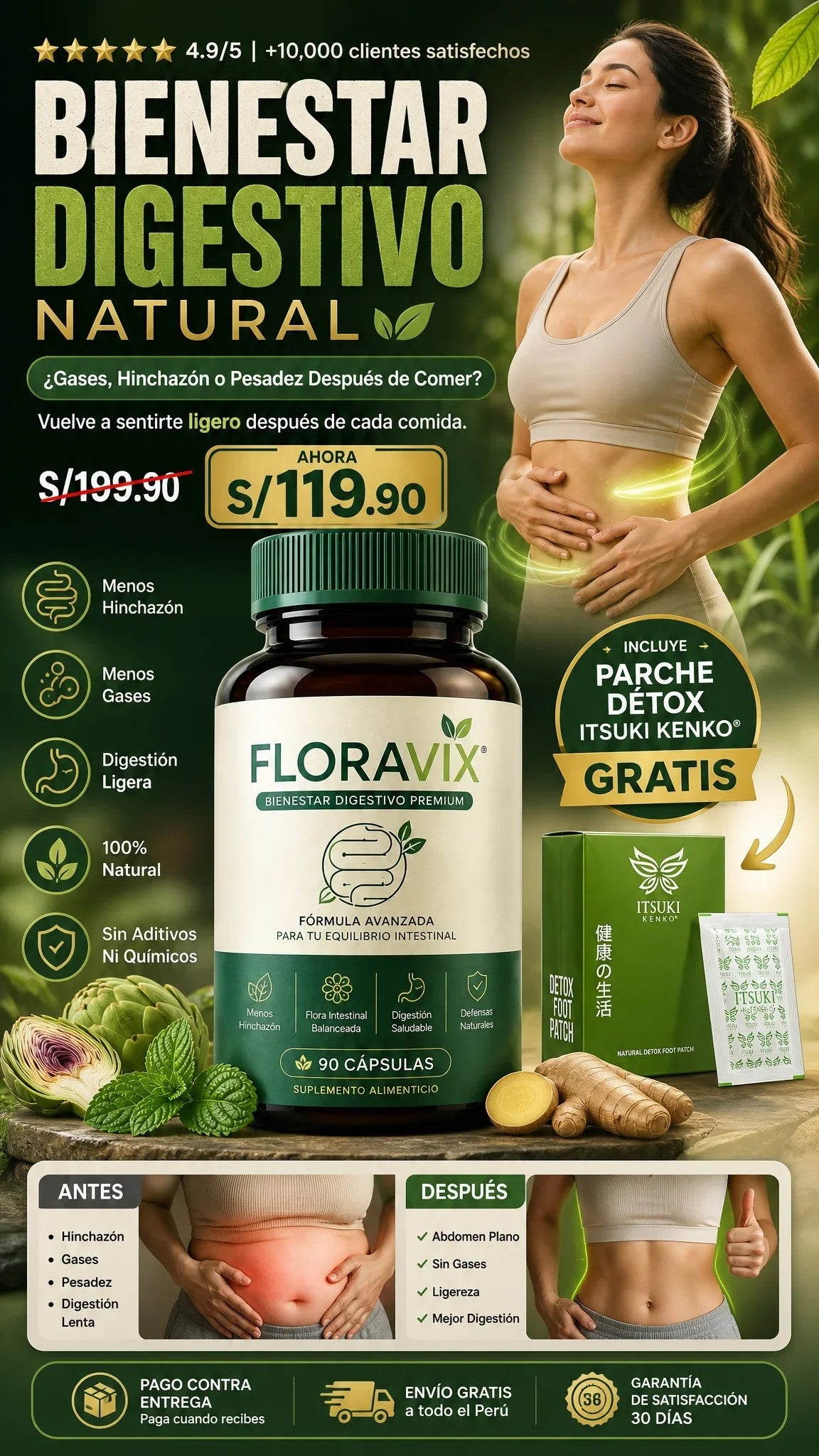 Floravix™ | Menos Gases, Menos Hinchazón, Más Bienestar