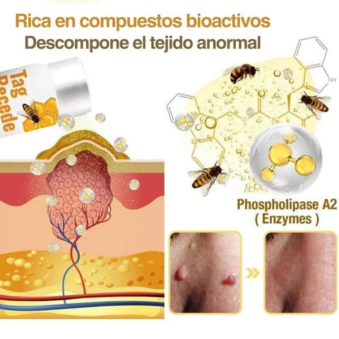 DERMABEE - TRATAMIENTO CON VENENO DE ABEJA PARA VERRUGAS Y MANCHAS