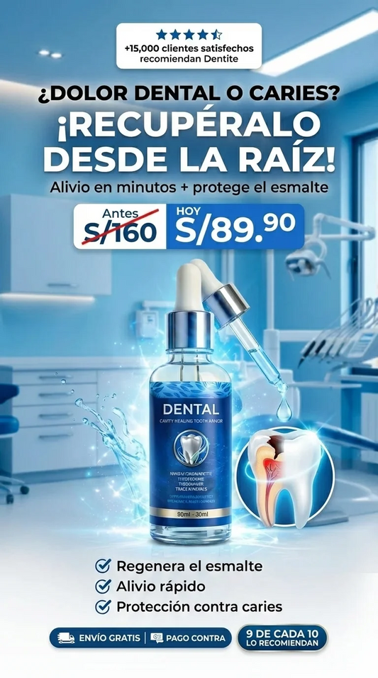 Suero Dental - Elimina Caries y Repara Esmalte